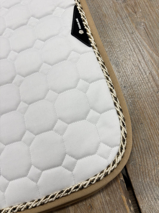 Custom | Equiline Octagon Zadeldek Wit Taupe