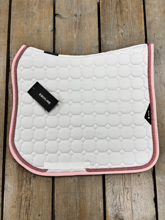Custom | Equiline Octagon Zadeldek Wit Roze II