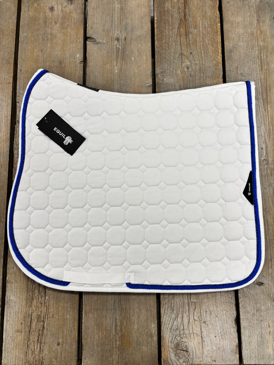 Custom | Equiline Octagon Zadeldek Wit Kobalt blauw