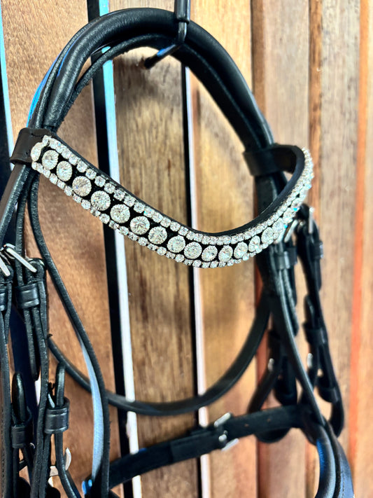 Hoofdstel Stang & Trens Hobby Horse Zwart Glitter