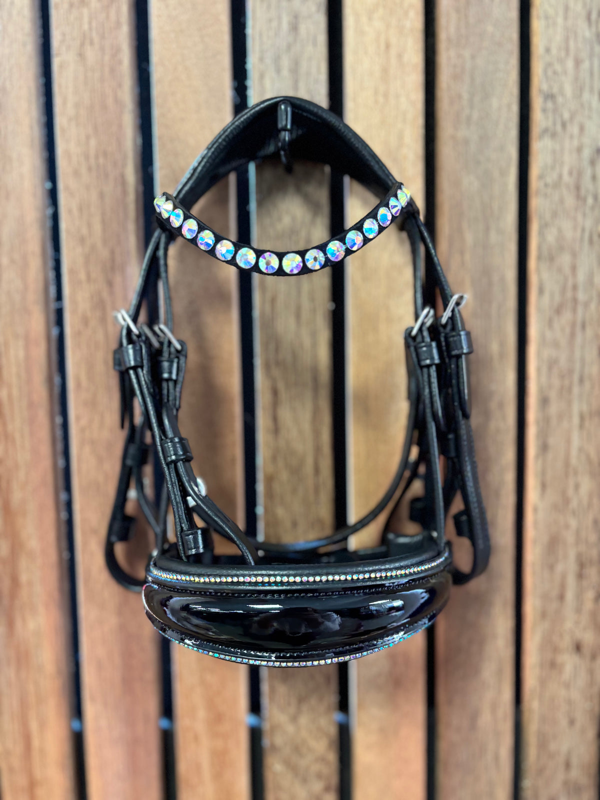 Hoofdstel Hobby Horse Zwart Lak