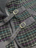 Fleece cooler blauw geblokt wafel  [195]