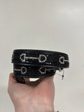 Riem Zwart / Zilver bitjes