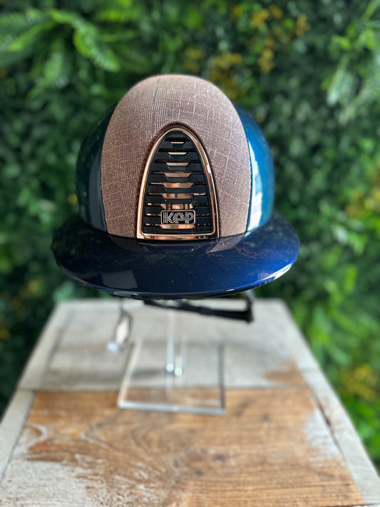 KEP Italia Cromo 2.0 Shine Blauw Polo Kristalli Logo Rosé Pink Galassia
