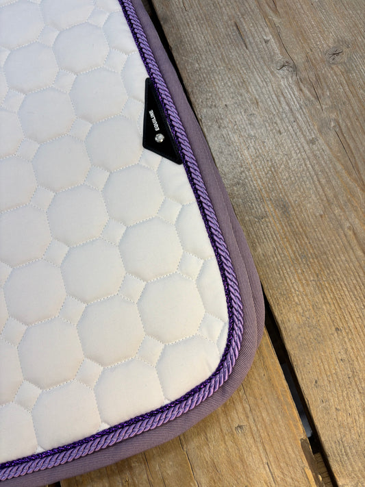 Custom | Equiline Octagon Zadeldek Wit Paars I