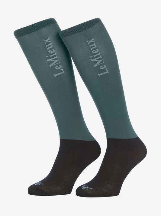 LeMieux Competition Socks 2-Pack Petrol