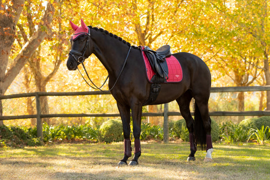 LeMieux Zadeldek Loire Classic Dressuur Cranberry
