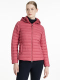 Lemieux Rose Pufferjack met capuchon Cranberry