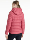 Lemieux Rose Pufferjack met capuchon Cranberry