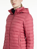 Lemieux Rose Pufferjack met capuchon Cranberry