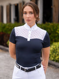 Equestrian Stockholm Crystal Champion Wedstrijdtop  Navy