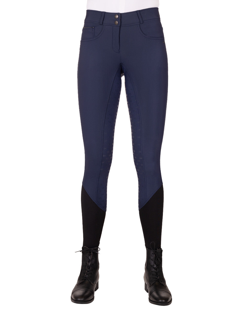 PresTeq rijbroek PerformNow Full Grip Navy