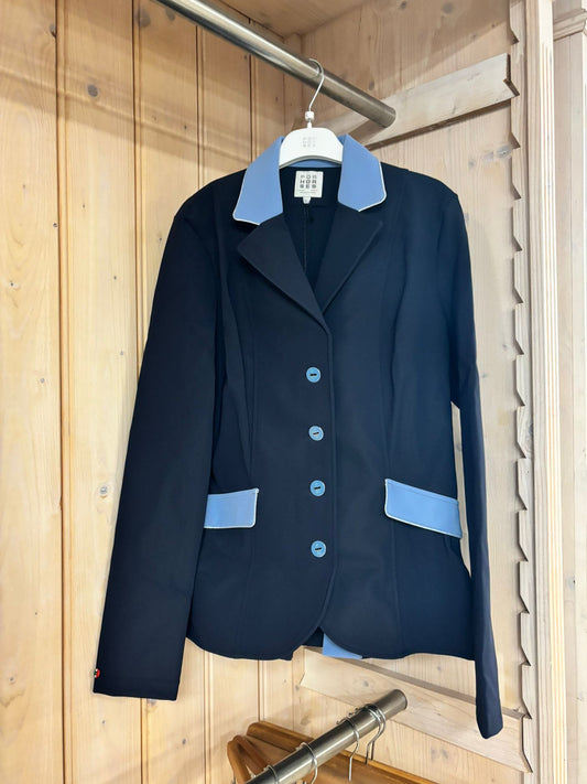 ForHorses Custom Wedstrijdjas Cristina Navy Lichtblauw