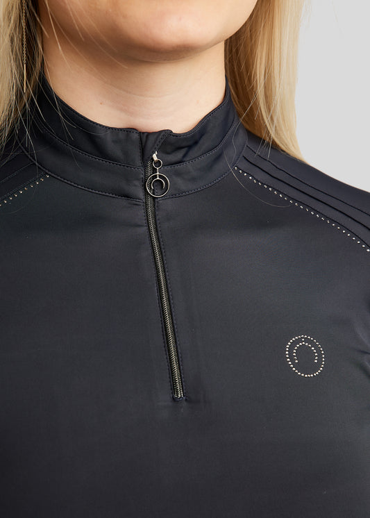 Shirt MoPearl Pintuck Navy