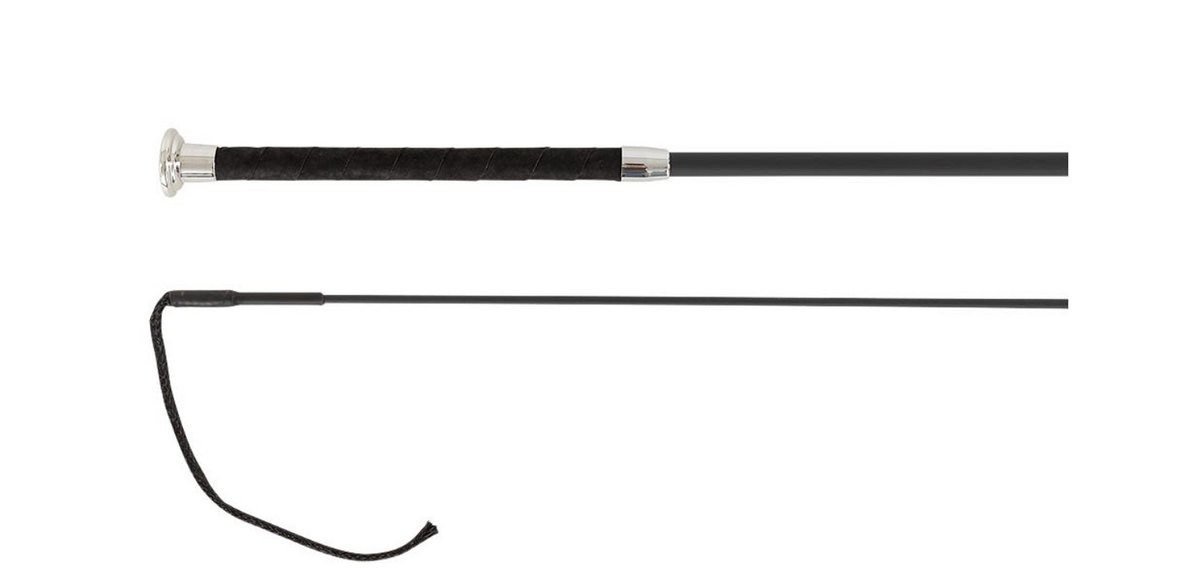 Dressage whip Medusa extendable black