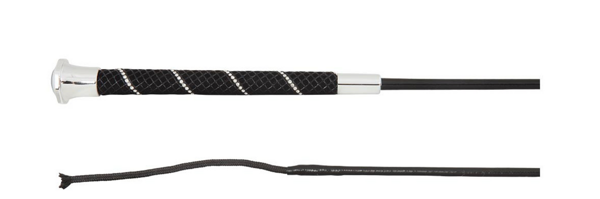 Dressage whip Andromeda Black/Silver