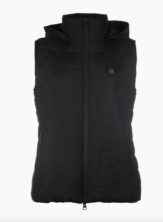 Heated bodywarmer high temperature Style Black