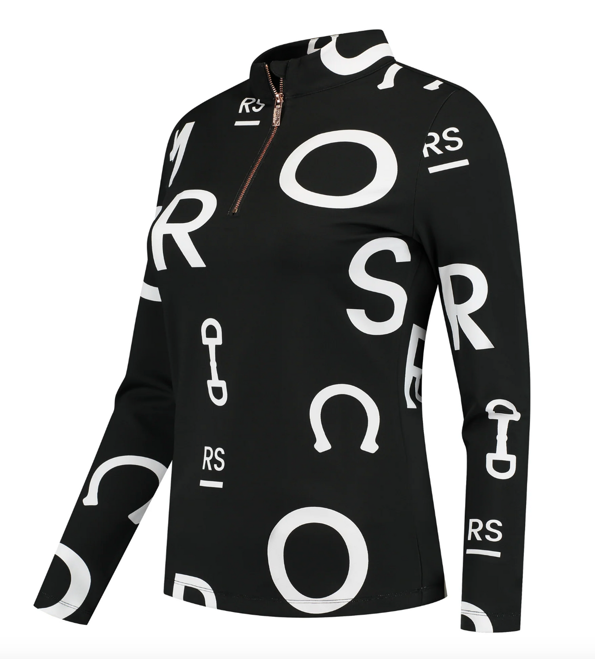 Mrs. Ros Trainingstop Antraciet Jet Set Logo