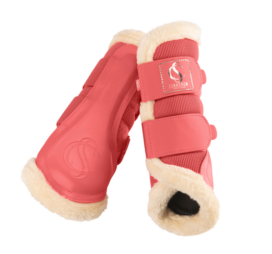Eskadron Leg Protectors Soft Mesh Fauxfur Black 