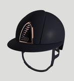KEP Italia Cromo 2.0 Matt Blauw Polo Kristalli Logo Rosegold