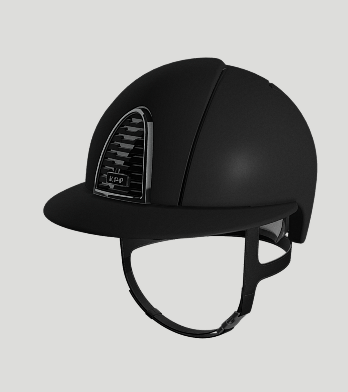 KEP Italia Cromo 2.0 Matt Zwart Polo Kristalli Logo Mirror black frame