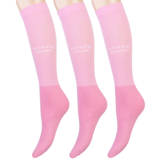 STAPP Horse Kousen Ultra Fine 3-Pack Roze