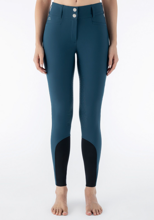 Rijbroek Equiline Adellek Full Grip Dames Legion Blue