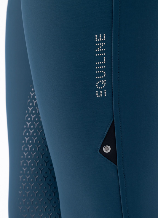 Rijbroek Equiline Adellek Full Grip Dames Legion Blue