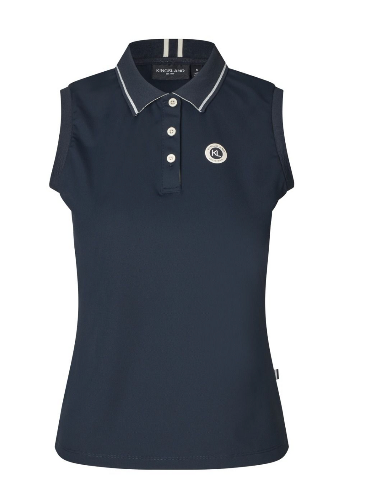 Kingsland Laura Sleeveless Polo Navy