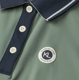 Kingsland Laura Sleeveless Polo Green Agave