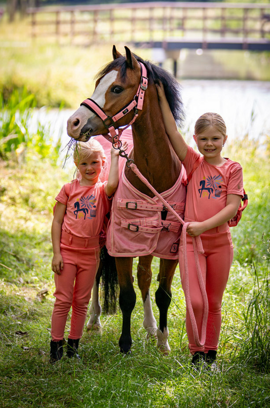 Halster met touw Peach Blossom