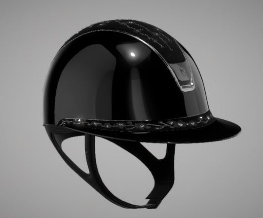 Samshield 2.0 Miss Shield Shadowmatt Flower Swarovski Frontal Band Black
