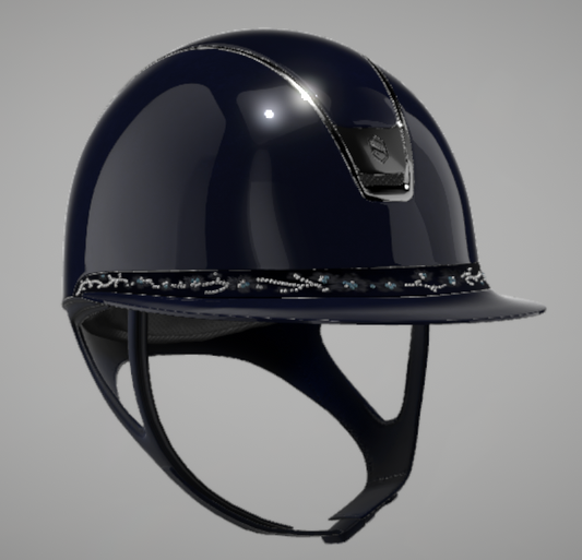 Samshield 2.0 Miss Shield Shadowglossy Blauw Cherry Blossom Frontalband