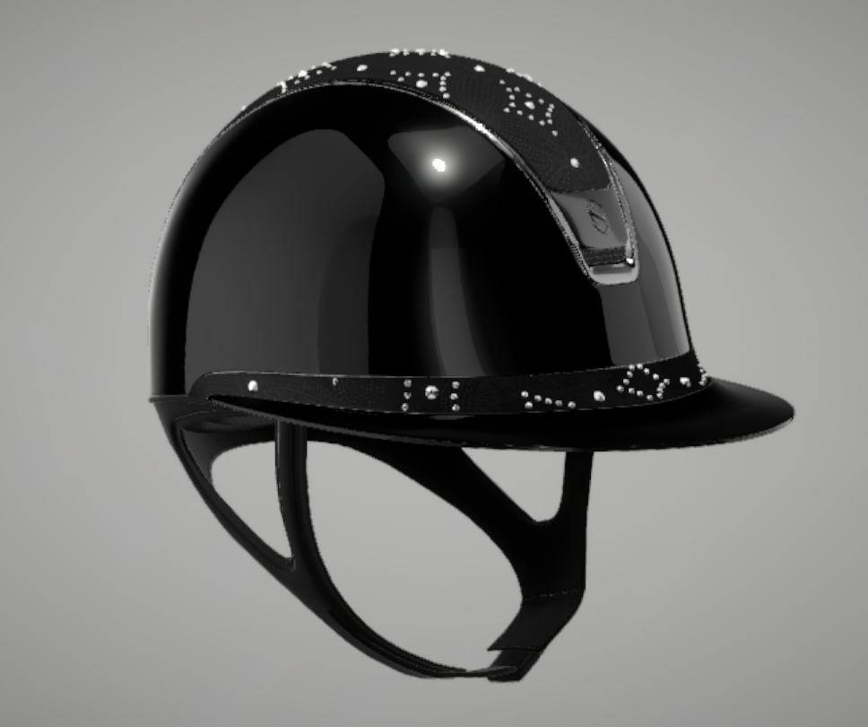 Samshield 2.0 Miss Shield Shadowglossy Zwart Celestial Crystal Top & Band