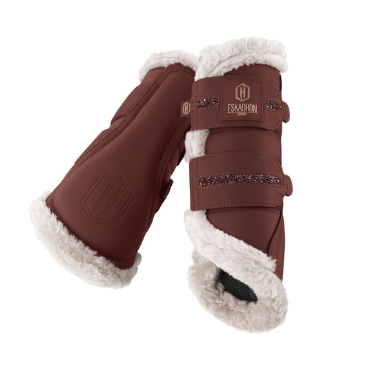 Beenbeschermers Faux Leather Jewel Heritage Merlot