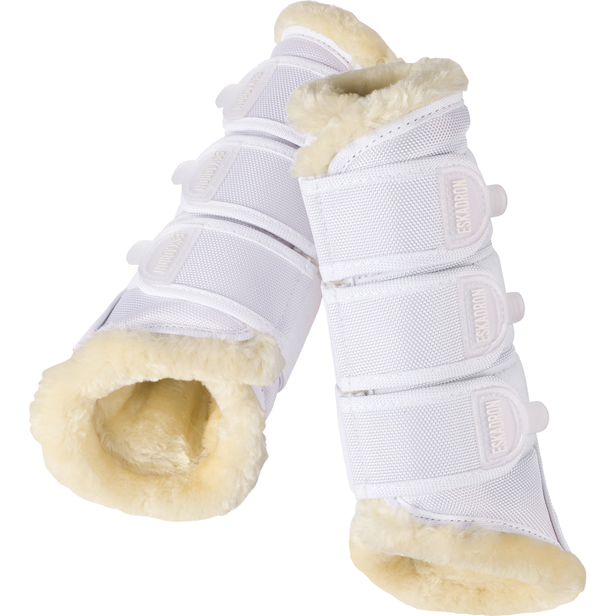 Eskadron Beenbeschermers Soft Mesh Fauxfur Wit