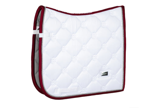Equestrian Stockholm Zadeldek White Perfection Bordeaux