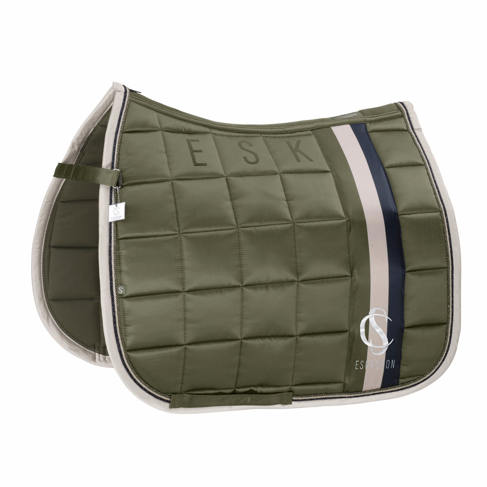 Eskadron Zadeldek Classic Sports Big Square Mattgloss Olijfgroen