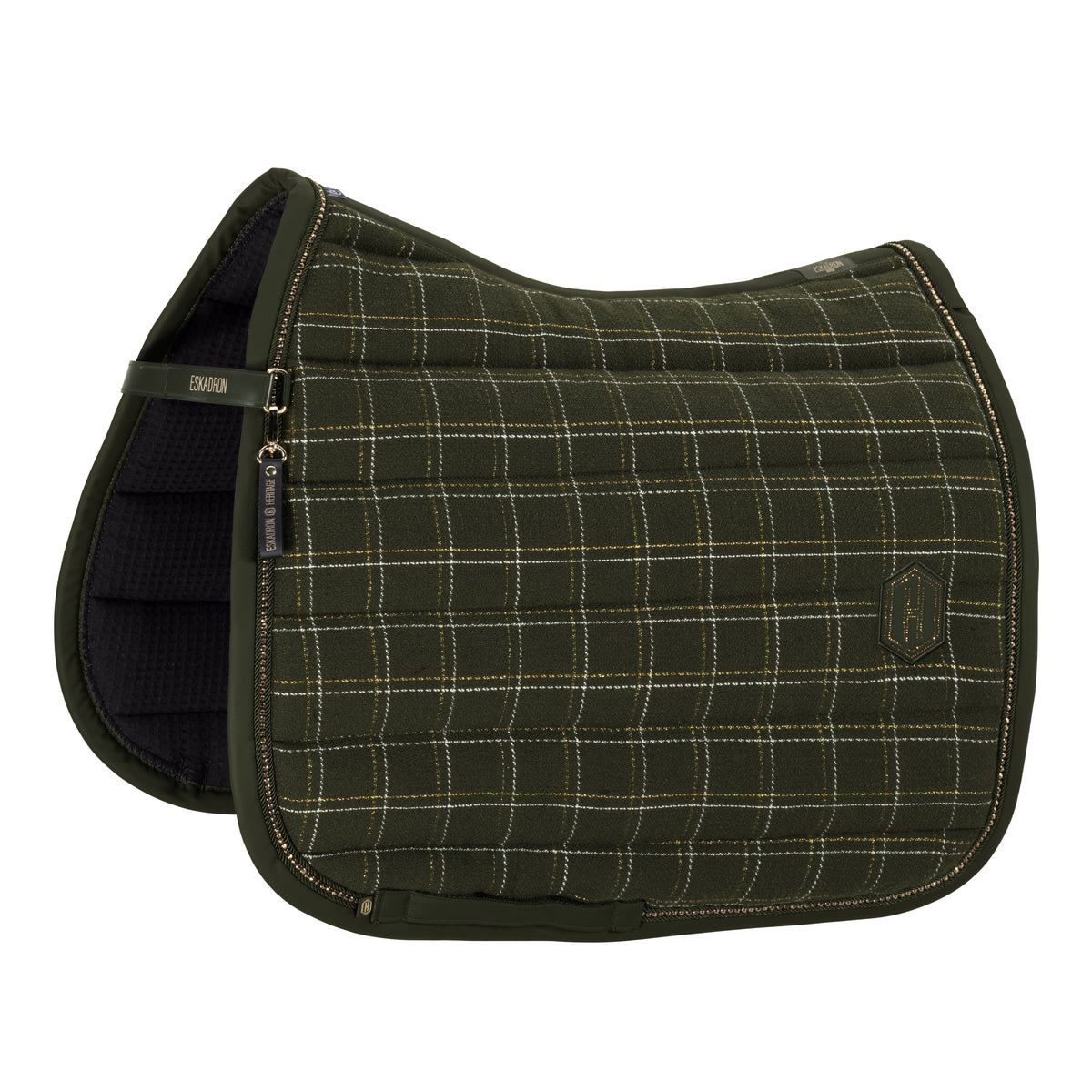 Eskadron Zadeldek Boucle Crystal Heritage Deep Moss
