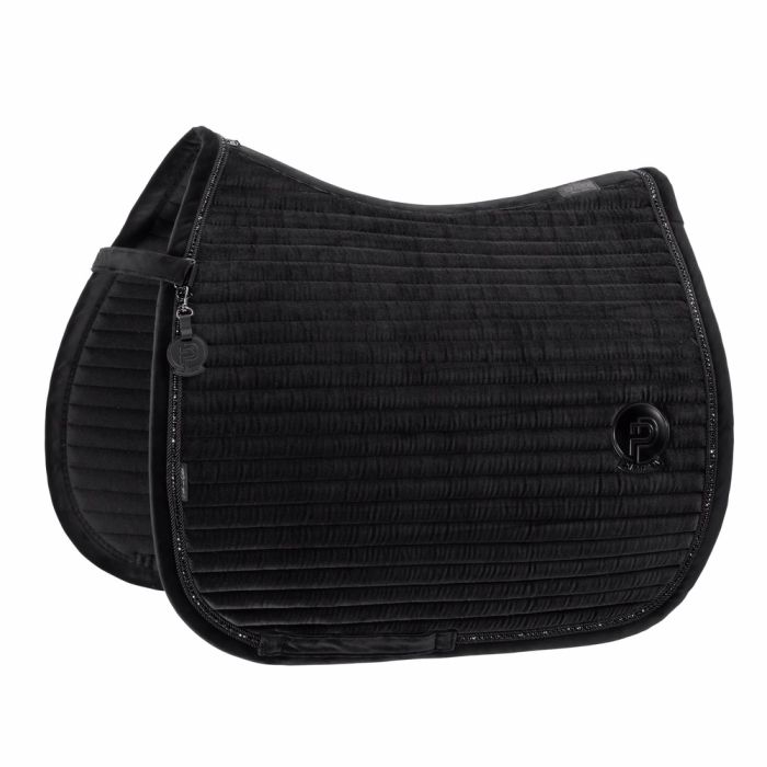 Eskadron Zadeldek Platinum Velvet Crystal Zwart