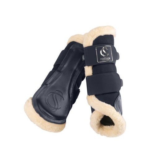 Eskadron Leg Protectors Soft Mesh Fauxfur Black 