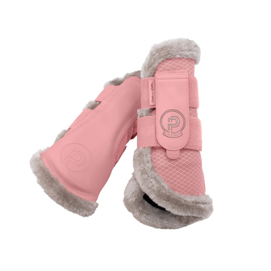 Eskadron Beenbeschermers Platinum Faux Fur Soft Rouge