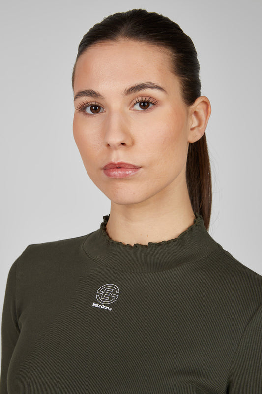 Eskadron Shirt Rib Dynamic Turtleneck Olijf