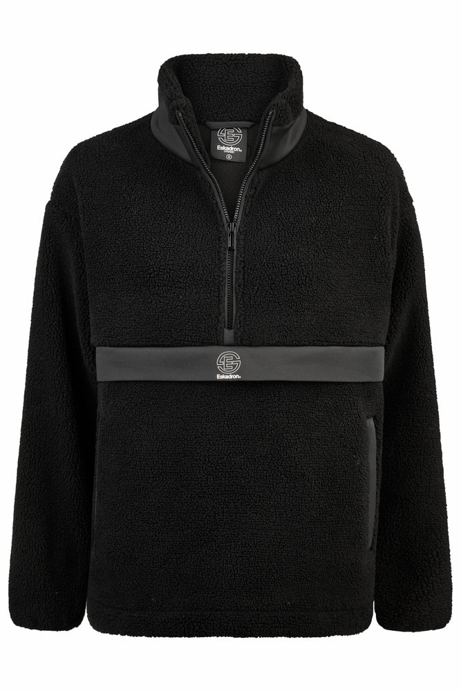 Eskadron Half Zip Sweater Teddy Dynamic Zwart