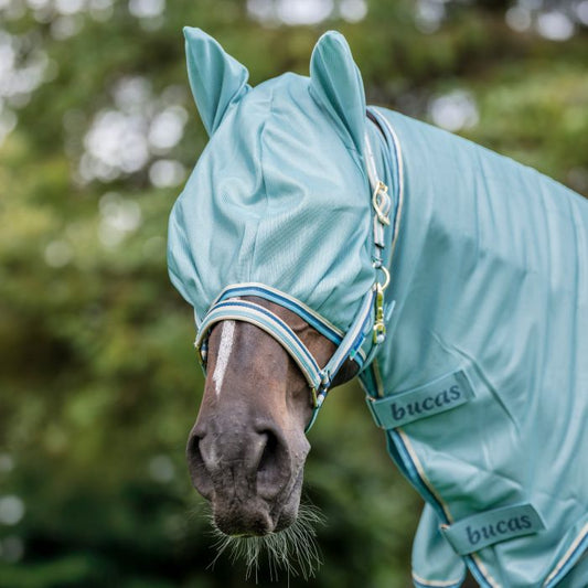 Bucas Freedom Vliegenmasker Turquoise