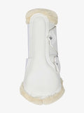 Fleece Edged Mesh Beenbeschermers Wit
