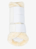 Fleece Edged Mesh Beenbeschermers Wit