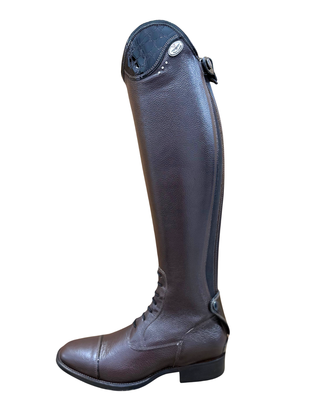 Rijlaars De Niro Tricolore Salentino Custom Quick Bruin Croco Lak Bruin