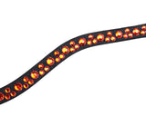 Frontriem Eldorado Zwart/Flame