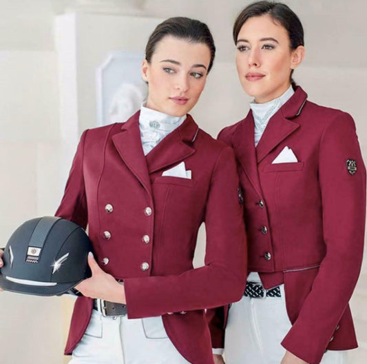 Beatrice Ladies Burgundy Competition Jacket